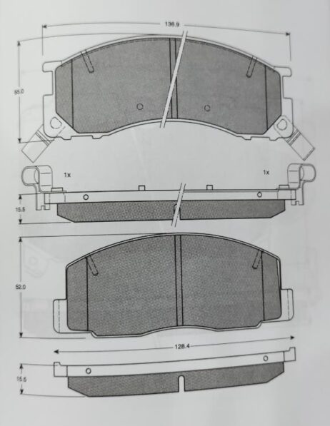 Juego de pastillas de freno originales TRW para eje delantero GDB3086YO para TOYOTA - Imagen 3
