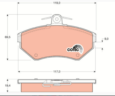 Nuovo originale TRW GDB1266 set pastiglie freno assale anteriore per AUDI VW - Immagine 3