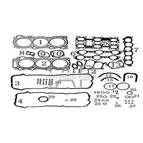 VQ35 VQ35DE ปะเก็นชุดเต็มยกเครื่องชุดซ่อมเครื่องยนต์สำหรับ Nissan Teana INFINITI 3.5L 10101-CA025